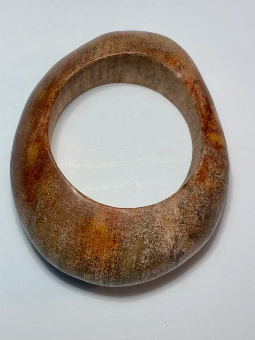 Set of 6 Chunky Burl Wood Napkin Rings 3” Organic Modern Boho Artisan Table Deco